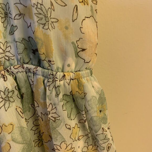 NWT Monteau Los Angeles Dress S Halter High Neck Sleeveless Sundress Lined 3522 - Picture 8 of 12